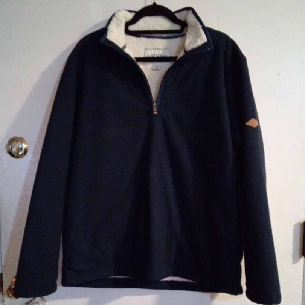 Orvis Men's Black Zip-Up Sweater